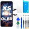 DIGI4U OLED Display für iPhone XS Max, 6,5 Zoll Bildschirm Ersatz COF Full HD True Tone, Nicht LCD, mit Reparaturset, Displayschutzfolie und wasserfestem Kleber