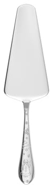 Villeroy & Boch - Paletta per torte Toy's Delight argento, lavabile in lavastoviglie, posate natalizie in platino, posate per torte, posate da portata, motivo natalizio, acciaio inox