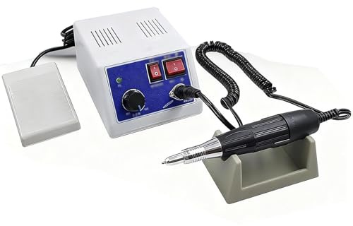 SenhE Micromoteur Électrique de Laboratoire 0-35000 TR/Min, Micromoteur de Polissage Laboratoire Dentaire, Travail de Laboratoire et de Précision, Bijoux, Meulage, Artisanat, Sculpture