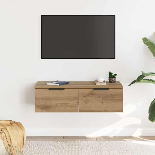 Mimdixy Wohnzimmerschrank Abstellschrank,Wandschrank Artisan-Eiche 68x30x20 cm Holzwerkstoff