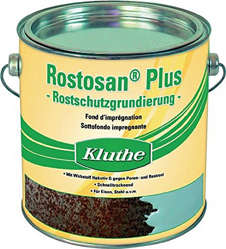 4 Dosen Rostschutz Rostosan grau 4 x 2500ml 1l=15m²