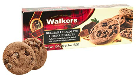 Walkers Shortbread Chocolate Chunk Biscuits, 1er Pack (1 x 150 g Karton)