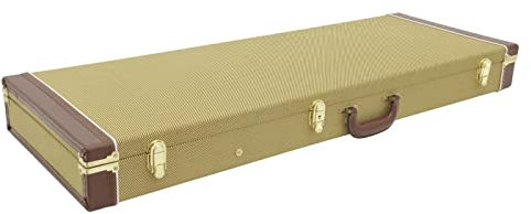 DIMAVERY Holz-Case für E-Gitarren, tweed | Case für E-Gitarren in TL- und ST-Form