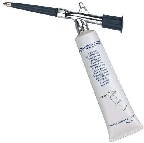 Kleine Mini Einhandfettpresse/Schmierpressen für 100 ml Fett Kartuschen Tube Fettpresse Schmierfett inkl. Mehrzweck Schmierfett, Lagerfett