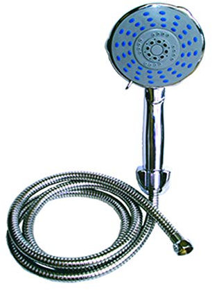 kippen 5107B Kit Maxi 5 con Doccetta Anticalcare, Flessibile Doccia e Supporto per Attacco a Parete, Cromato