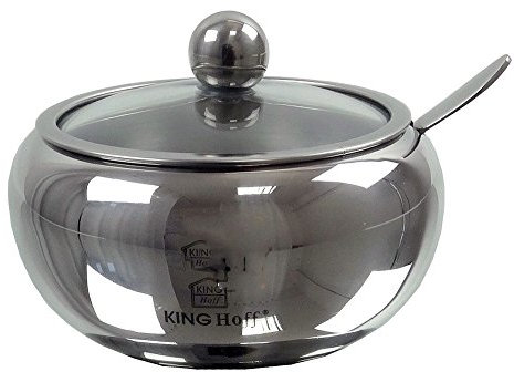 Kinghoff, la bellezza nelle forme semplici,zuccheriera, argento, 460 ml | Glanz