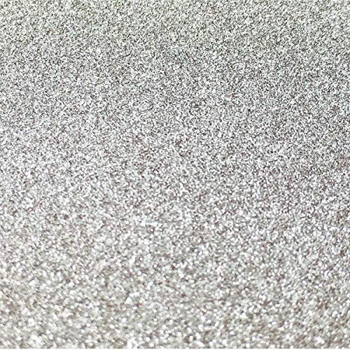 Misscrafts 10 Bögen Glitzerkartonpapier, A4, zum Basteln zu Weihnachten und Geburtstag, Einpackpapier, Bastelkarton silber