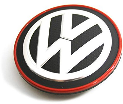 1 stück Nabendeckel chrom / rot VW Golf 7 VII Original Volkswagen
