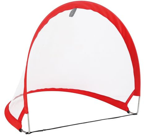 Bandito FunHockey Pop Up Mini Torset für Kinder, 60x60x40 cm, automatisch faltbares Fußballtor, wetterfestes Hockey Tor für Garten und Kinderzimmer, Floorball, Feldhockey Tor mit Tasche und Bodenhaken