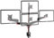 Duronic Monitor Arm Stand DM453VX1, Quad PC Desk Mount, Aluminum, Height Adjustable, For Four 15-27 LED LCD Screens, VESA 75/100, 6kg Per Screen, Tilt -90°/+85°, Rotate 360°