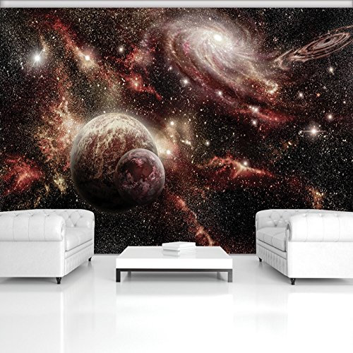 ForWall Fototapete Vlies - Tapete Moderne Wanddeko Leuchtender Weltraum V4 (254cm. x 184cm.) AMF2733V4 Wandtapete Design Tapete Wohnzimmer Schlafzimmer