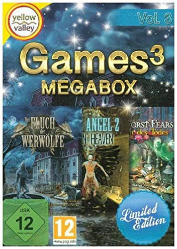 Games3 MegaBox.Vol.3,3 DVD-ROMs (Limited Yellow Valley Version): Der Fluch der Werwölfe; Jane Angel 2; Our Worst Fears