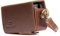 MegaGear Leather Camera Case with Strap Compatible with Canon PowerShot SX740 HS, SX730 HS, Dark Brown