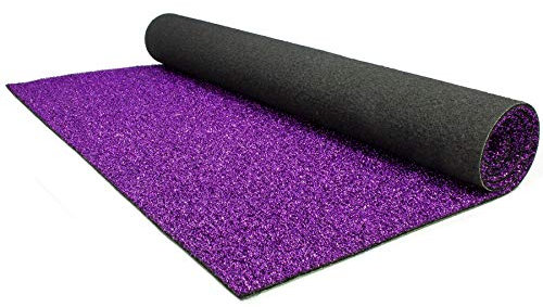 Primaflor Glitzer Hochzeits-Läufer Glimmer - 2,00m x 5,00m, Lila, Event-Teppich mit Schimmer, Schwer Entflammbarer Messeboden, Empfangsteppich, Gangläufer