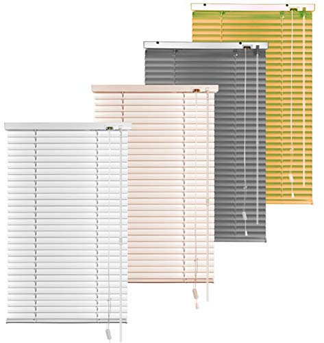 S SIENOC Aluminium Venetian Blind Alu Jalousie Alujalousie Schalusie Jalousette Fenster Rollo Montage-110x220cm-Grau