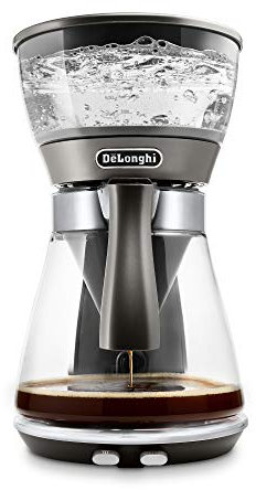 De'Longhi 3-in-1 Specialty Coffee Brewer, IcedCoffee Maker (Bold Cold Brew), Gourmet Pour Over, Premium Drip, SCA GoldenCup Certified, Glass Carafe, 8-Cup, ICM17270