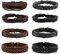 MILAKOO 8 Stück geflochtenes Lederarmband für Männer Frauen Holzperlen Armbänder Wickeln einstellbar