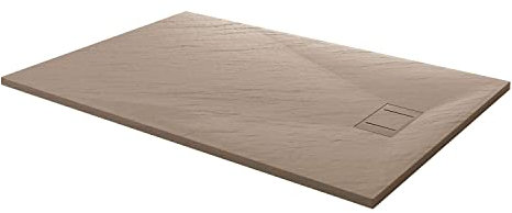 Idralite Piatto Doccia 90x120x2,6 CM Rettangolare Tortora Effetto Pietra MOD. Blend