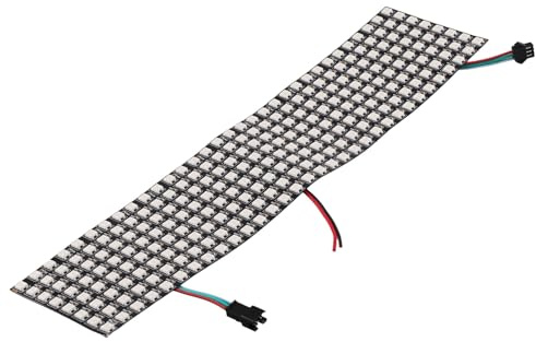 Ronlok WS2812 LED Programmierbare Licht WS2812 RGB LED Matrix Panel Einzeln Ansteuerbar Flexibel für Video-Anzeige, DC5V (8x32)