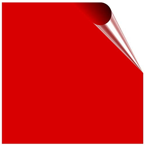 Gloss Tile Stickers for 10cm x 10cm / 100mm x 100mm / 4 Inch Waterproof for Kitchen, Splashback, for Bathroom, Self Adhesive, Peel and Stick On, Removable for House Renters (Dark Red, 50)