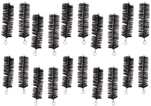 Tubayia 20 Stück Filterbürste Schwarz Koi Bürsten Teichbürste für Teichfilter