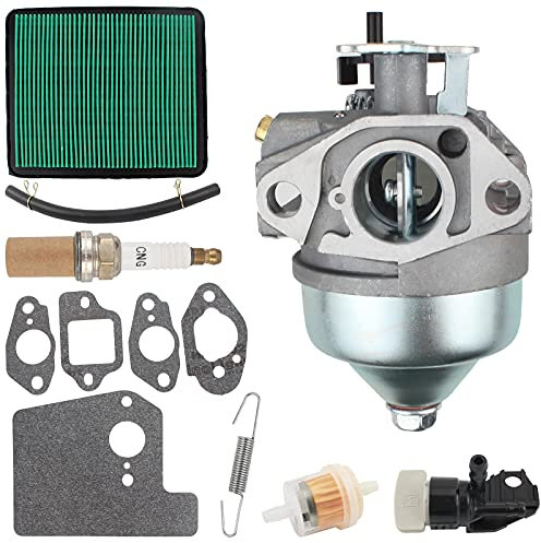 MOTOALL GCV190A Carburetor with Air Filter for Honda GCV190LA Engine HRB217 HRX217 HRX217K1 HRX217K2 Lawn Mower 16100-Z0Y-813 Spark Plug Bb62jB 16100-Z0Y-813