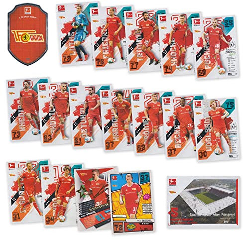 Match Attax Fußball Bundesliga 2021/2022 - 1. FC Union Sammelkarten Set - 18 Karten inkl. Stadion Club u.a.