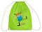 Spreadshirt Pippi Langstrumpf Pippi Tanzt Wie Es Ihr Gefällt Turnbeutel, One size, Neongrün