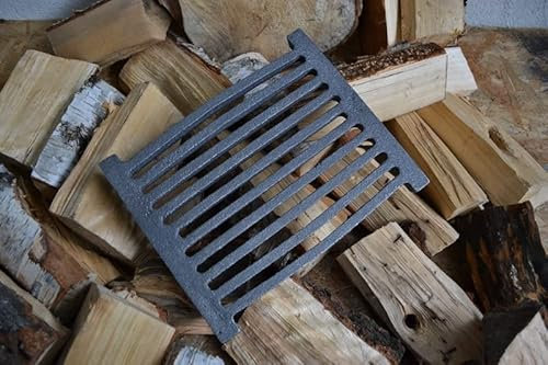 SEZAM 26 x 21,5 cm, rejilla de hierro fundido, rejilla para horno, rejilla para chimenea, rejilla para chimenea, reja de horno, rejilla de repuesto para chimenea, accesorios de hierro fundido,