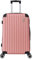 TROLLEY ADC - Valise Moyenne Soute 65x41x26 cm - Rigide, Légère 3 Kg - 65 litres - 4 Doubles Roues Silencieuses - Maniable, Pratique et Étanche - Collection Corner - Rose Gold