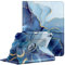 FINTIE Coque pour iPad (A16) 11ème Génération 11 Pouces 2025, iPad 10ème Génération 10.9 Pouces 2022 - [Rangement de Stylet] Housse Rotative à 360° Étui Veille/Réveil Auto, Marbre Océan