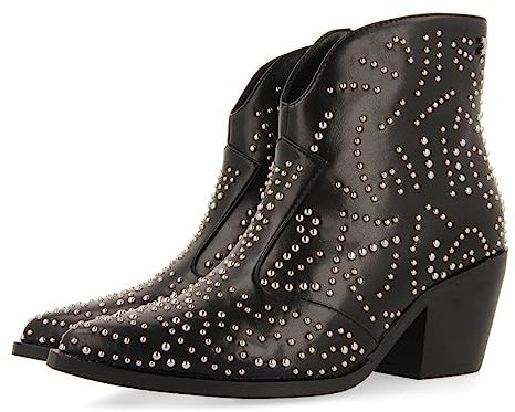 GIOSEPPO Stivaletti Tipo Cowboy Neri con Dettaglio di Borchie da Donna struer