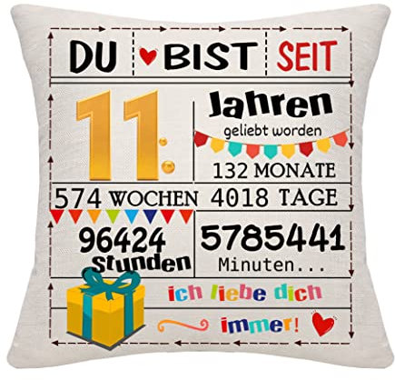 Bommex Geburtstagsgeschenk Geschenk Geburtstag Dekorationen für Frauen Männer Mädchen Jungen Kissenbezüge Zierkissenbezüge für Geburtstag Happy Birthday Geschenk (11)