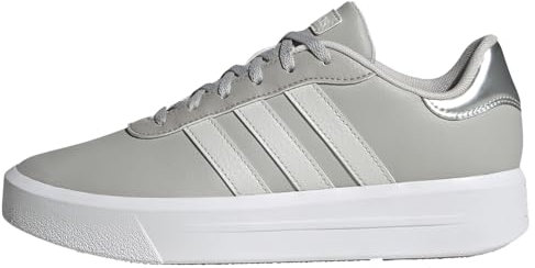adidas Court Platform Shoes, Scarpe Donna, Grey Two/Grey One/Cloud White, 38 2/3 EU