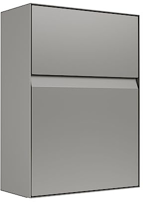 Briefkasten Leon in Grau Metallic