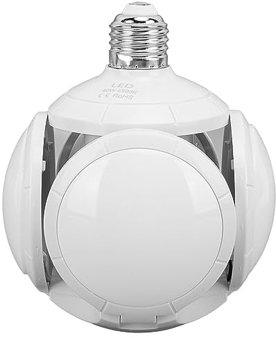Faltbare Fußball-Glühbirne, 85 Bis 265 V, ABS und Acryl, E27, E26, 40 W, Hohe Helligkeit, Faltbare LED-Fußball-Glühbirnen für Geschäft, Zuhause und Büro