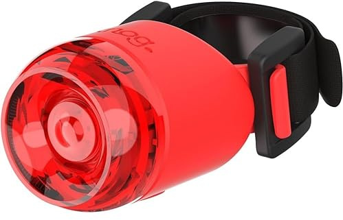 Knog Plug Fahrradlampen LED-Frontlicht od. Rücklicht StVZO, schwarz rot grau (Red)