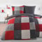 BaSaTex Flausch Fleece Winter Bettwäsche Set 4 teilig | 100% Mikrofaser Plüsch | 2X 135x200 + 2X 80x80 cm | Design 03