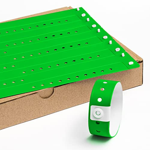 Bracelets du Vinyle Evenementiel Sans Impression 19 x 255 mm - 100 Pieces Bracelet Identification de Festival - Autocollant et Imperméable