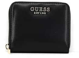 GUESS Laurel SLG Small Zip Around, Wallet Women, Noir, Taille Unique