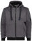 DASSY® Pulse Sweatshirt-Jacke - Größe 4XL - ANTHRAZITGRAU/SCHWARZ