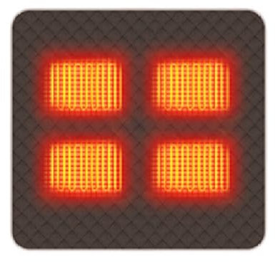 Lapyyne Supplies USB-betriebenes Sitzkissen Tragbares beheiztes Stuhlkissen + intelligente Temperaturregelung für Camping Zuhause S+B
