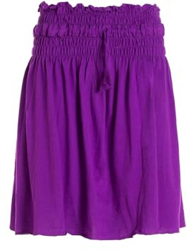 Vishes kurzer Basic Damenrock I Einheitsgrößen 34-46 I Handgefertigt aus 100% Baumwolle I Rock mit Strechbund I Ideal für warme & kalte Monate I Nachhaltige Alternative Bekleidung