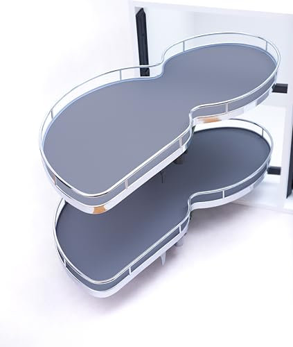 TMY Schrank Küchen Organizer Ausziehbare Schublade Küche in Eckschrank | Teleskopschublade in Küchenschränke 100 x 68 x 54 cm | Küchenorganizer für Küchenmöbel max. 40 kg | Links Offen