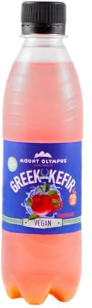 Mount Olympus Pure Foods: Vegan Water Kefir – Pomegranate Flavour Probiotic Drink - Low Calorie, Rich in Active Cultures - Plant-Based, Nutrient-Packed - Digestive Health 330ml (12 Pack)