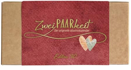 Bolanz Adventskalender ZweiPAARkeit 3.0, ADVENT_CALENDAR, Cardstock, 22 x 11 x 3 cm, Weihnachten