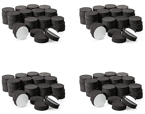 Briaatt 192 Stücke Blumentopf Füße Riser Naturkautschuk Blumentopf Matte Unsichtbare Topffüße für Schwere Draussen Pflanzen, Blumentöpfe