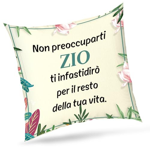 Wixelon Regalo Zio,Regalo Zio Compleanno,Regali Zio,Regali Per Zii,Regali Per Zio,Copricuscini Divano,Regali Uomo Originali,Regalo Per Zio Divertenti,Idee Regalo Uomo Originali,Regali Di Natale Zio