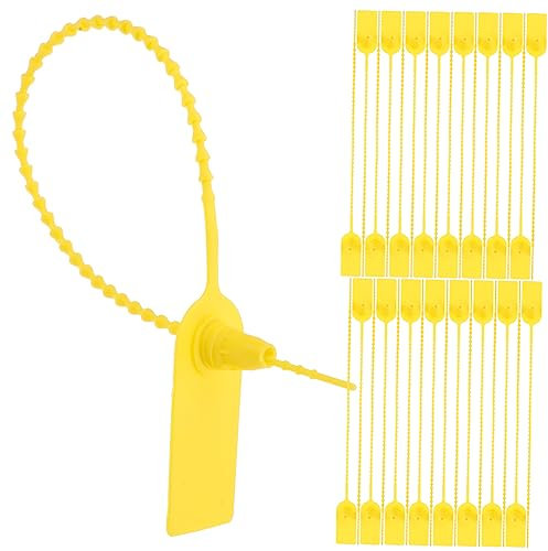 IWOWHERO Tamper Proof Self Locking Zip Ties for Lock Boxes and Signage Durable Pull Up Seals for Secure Packaging and Protection