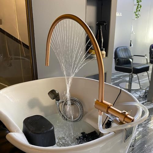 Head Spa Japonais - Équipement Cadre de Sortie d'eau en Cascade Réglable, Bac à Shampoing à Circulation d'eau, Adapté à la Plupart des Bacs à Shampoing, Salon de Coiffure,Salon de Massage